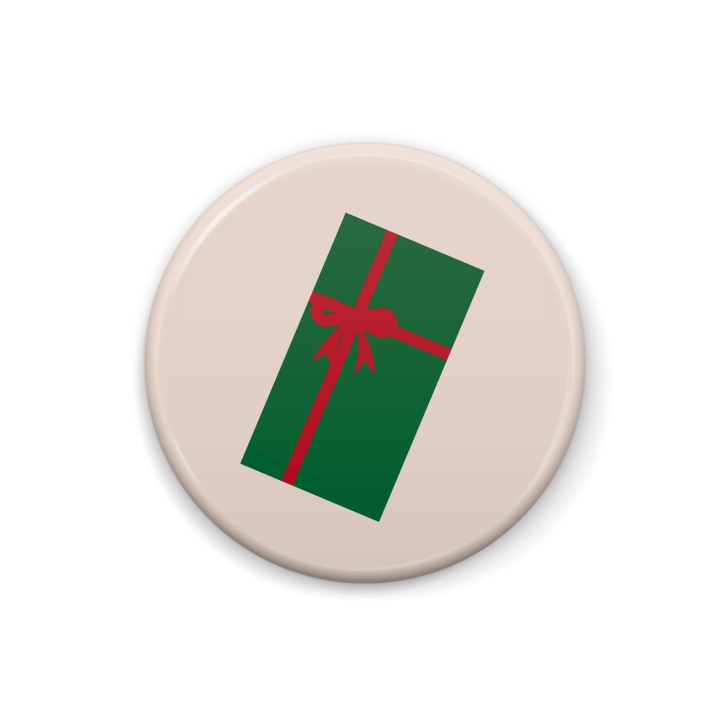 プレゼントのイラスト缶バッジ