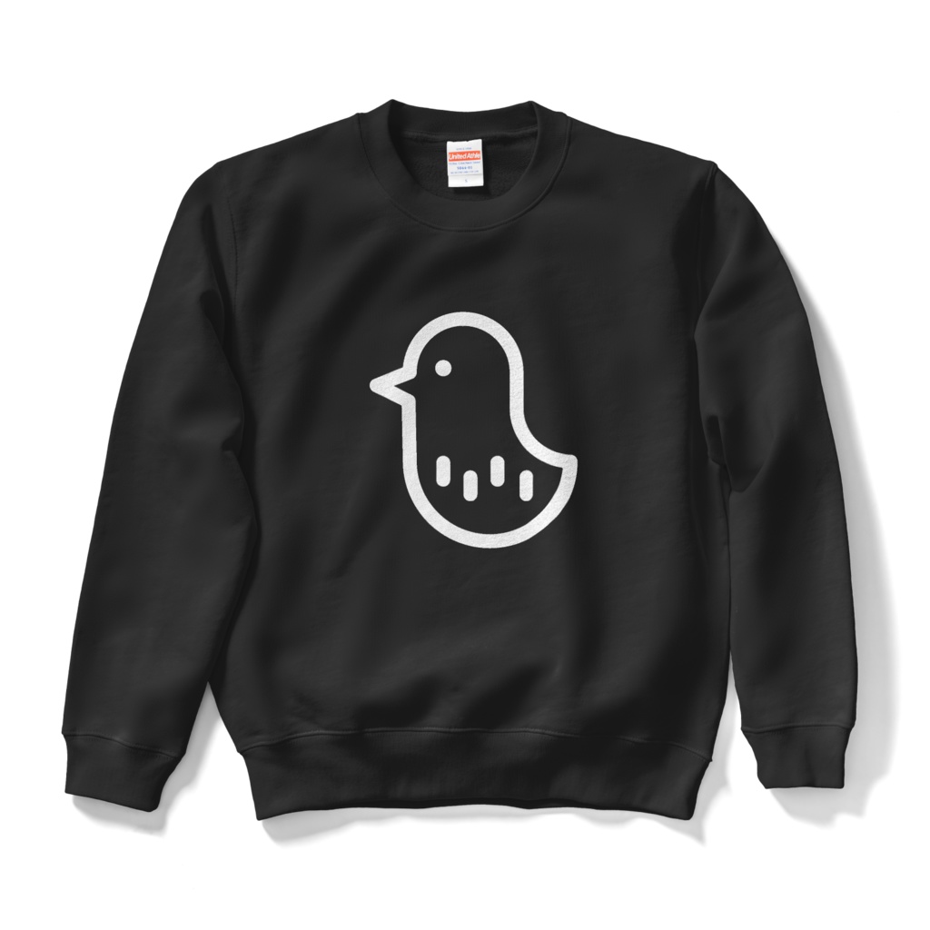 飛んでった鳥のイラストスウェット