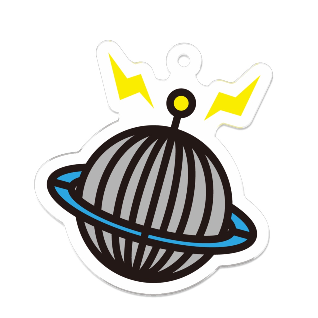 檸檬　感覚の中で見えるUFOイラストアクキー