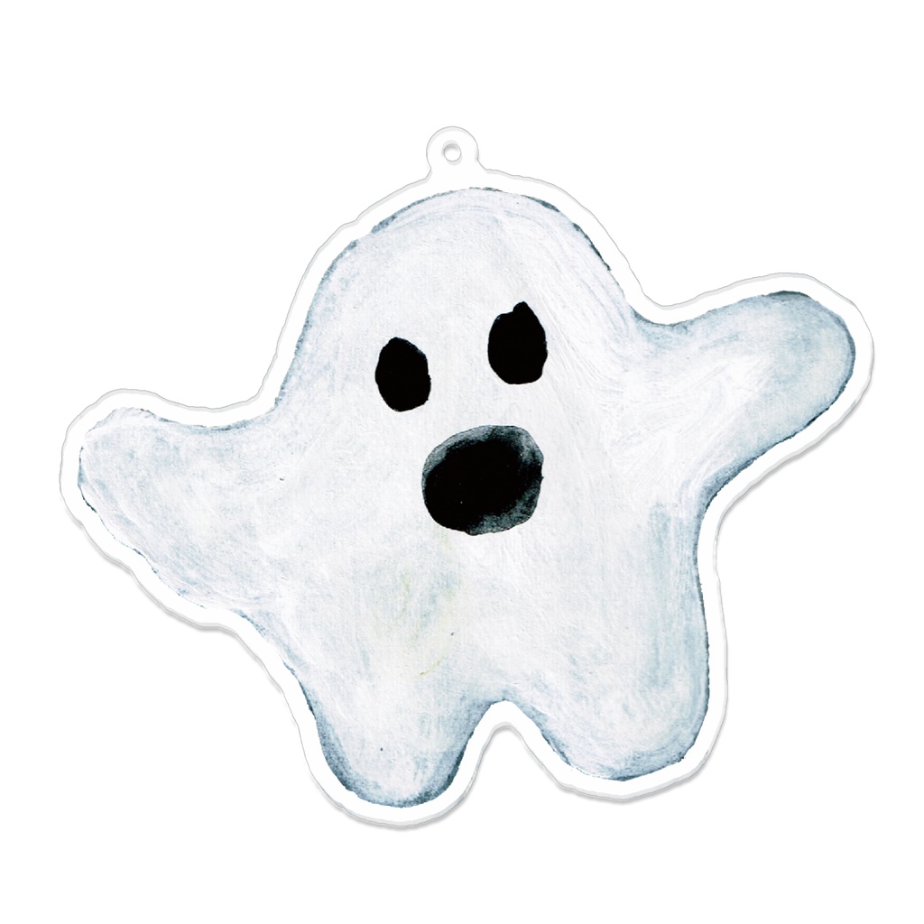 ハロウィングラフィックス ゴースト イラストアクリルキーホルダー