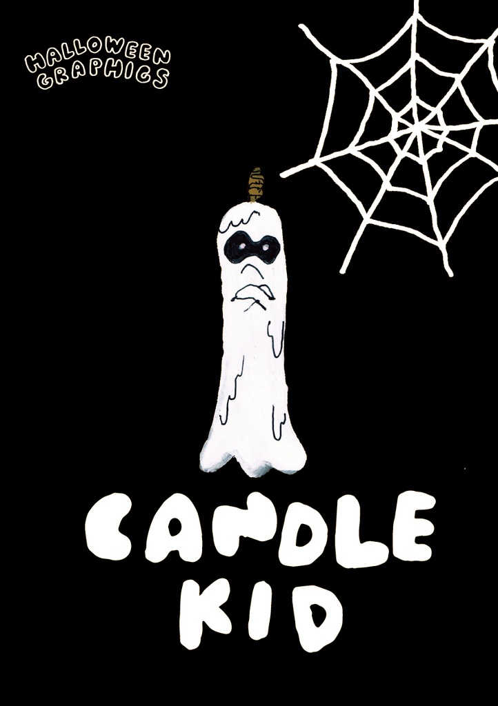 ハロウィングラフィックス 蝋燭小僧 イラストアクリルキーホルダー