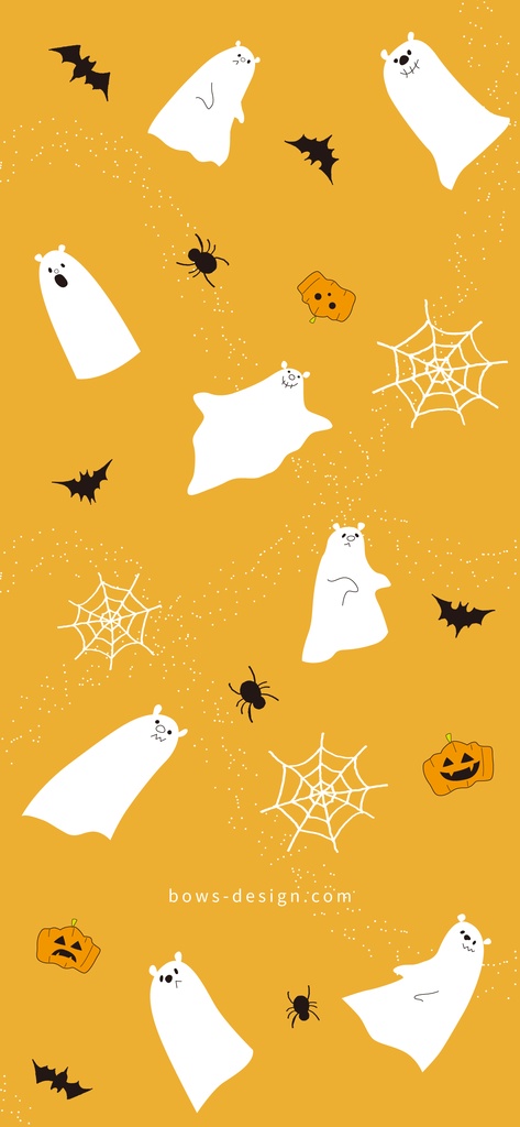 坊の壁紙 おばけになっちゃったしろくまたち ハロウィン