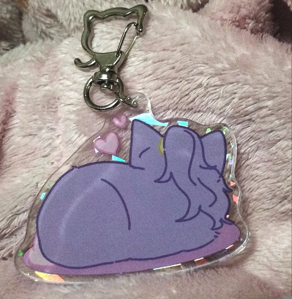 ねこまふえむホログラムアクキー