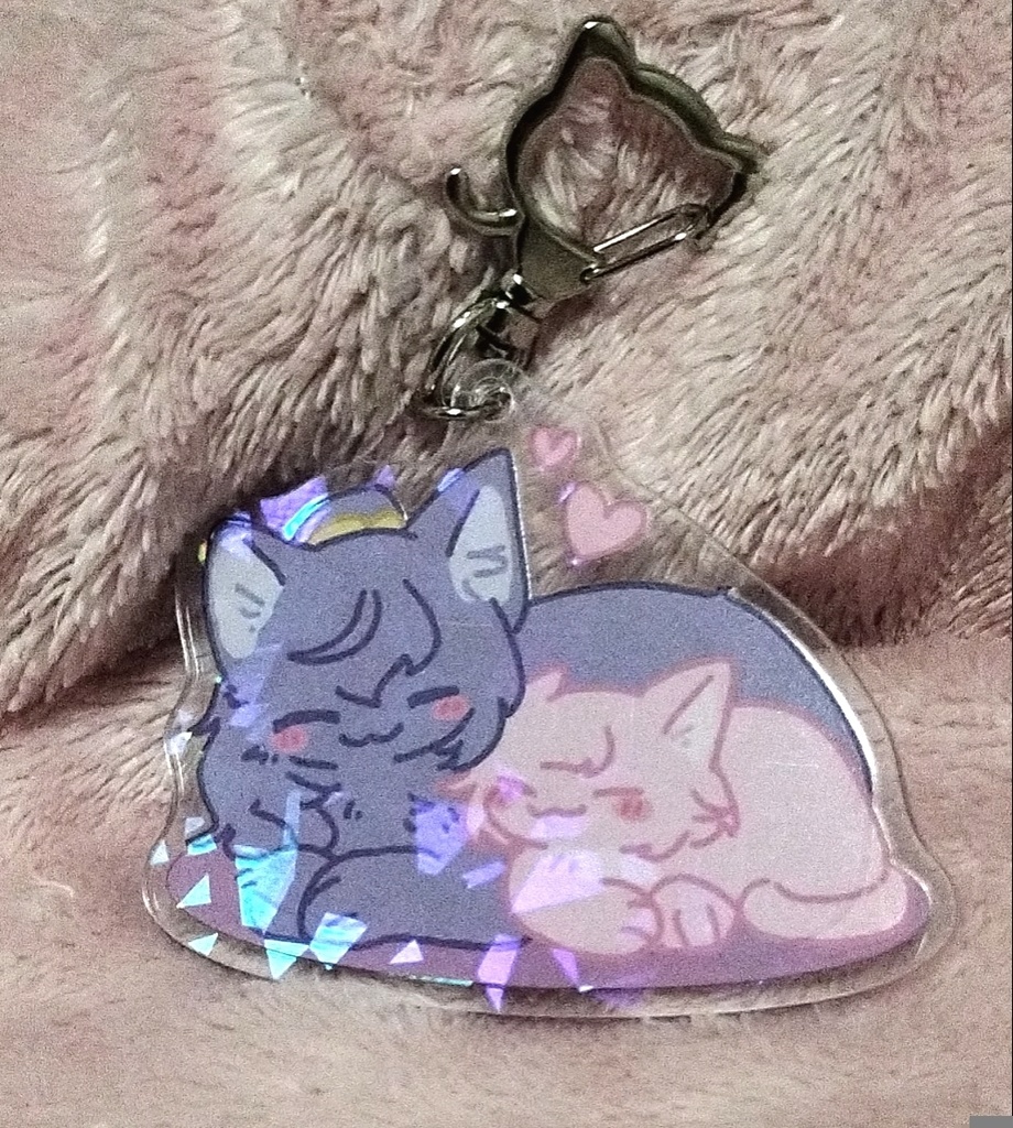 ねこまふえむホログラムアクキー