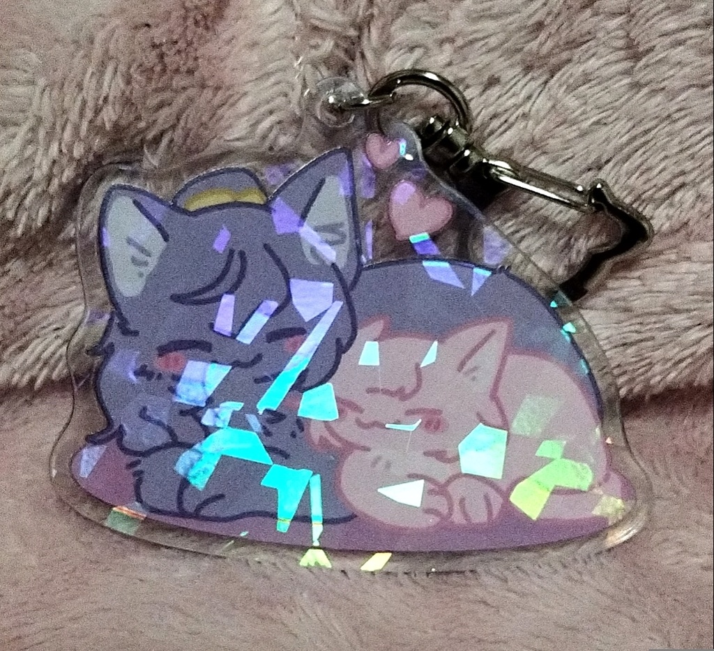 ねこまふえむホログラムアクキー