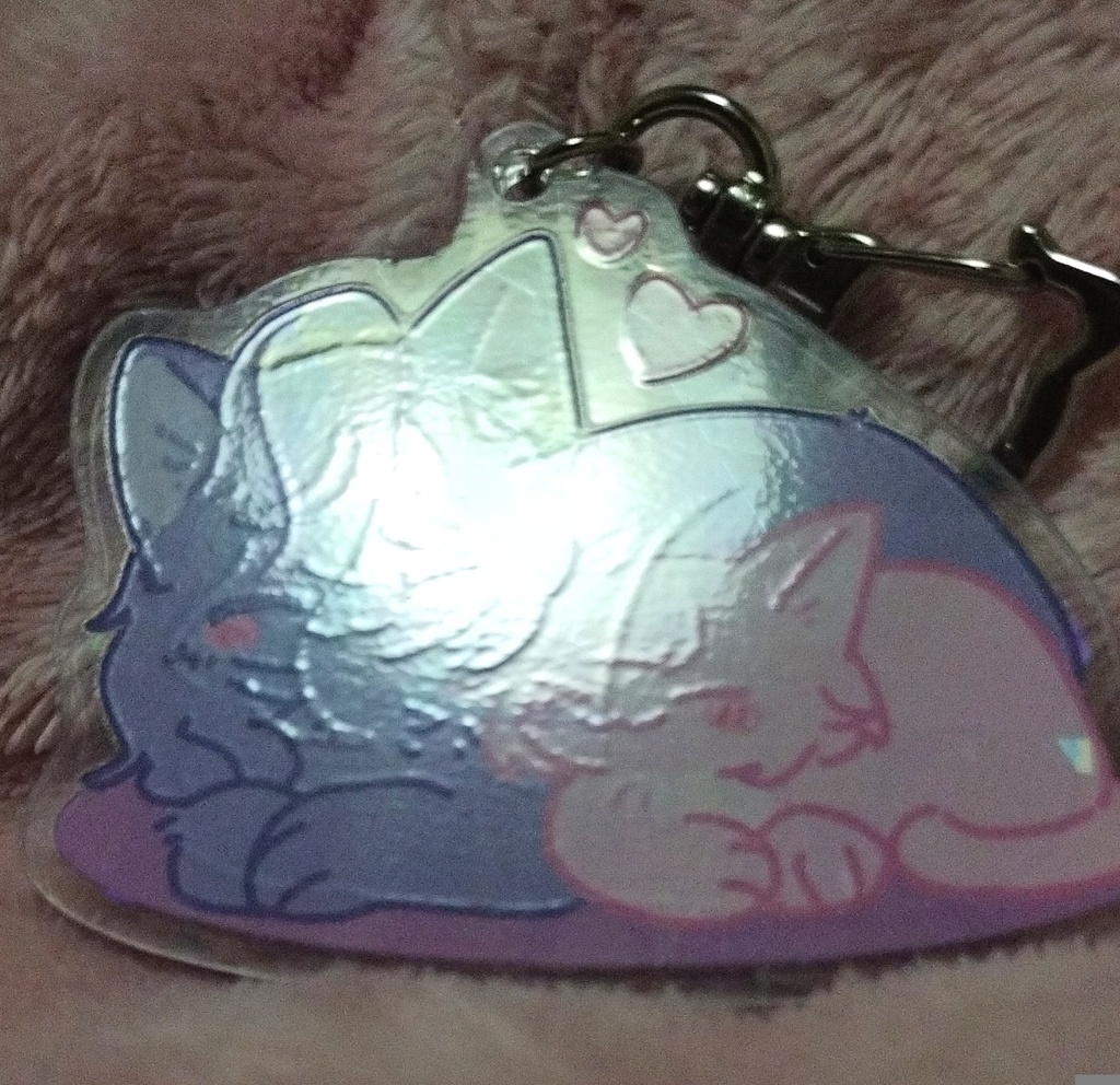 ねこまふえむホログラムアクキー