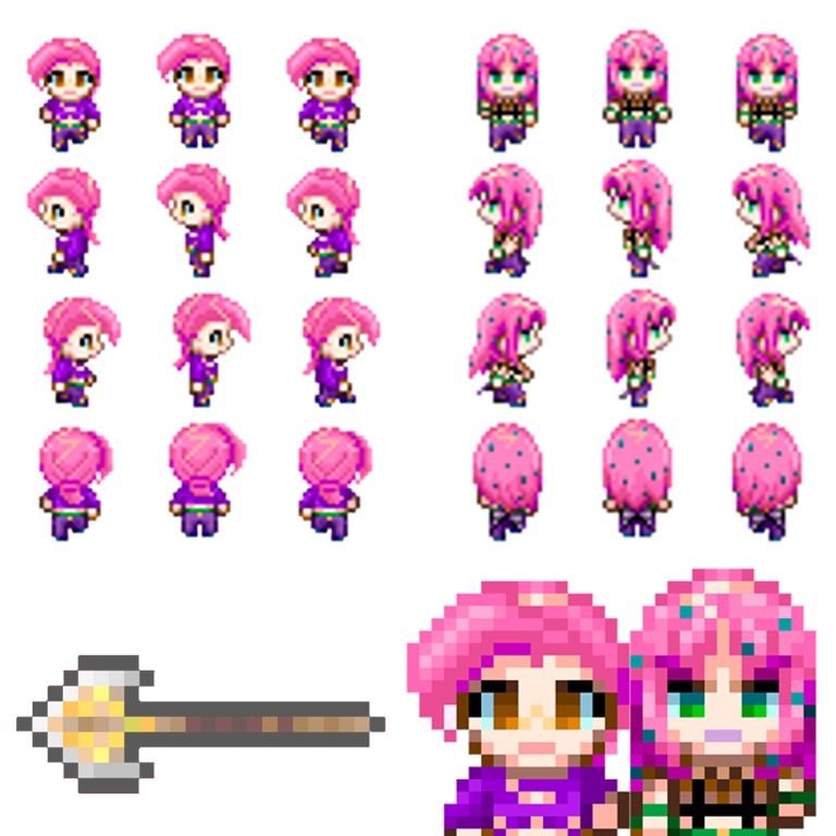 ピクスク用アバター◆ディアボロ&ドッピオ【単体】