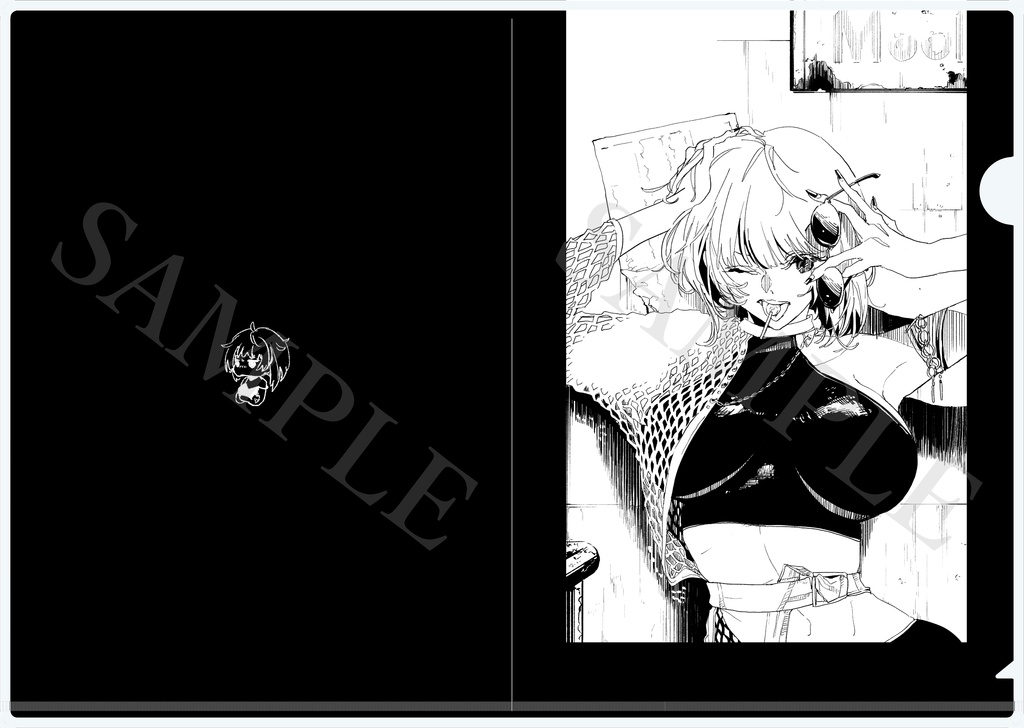 月陽芽クリアファイル【白・黒】