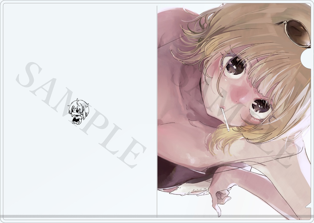 月陽芽クリアファイル【白・黒】