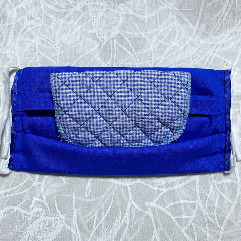 ★匿名配送・手作りマスク★花粉対策に♪ワイヤー入り三段プリーツ