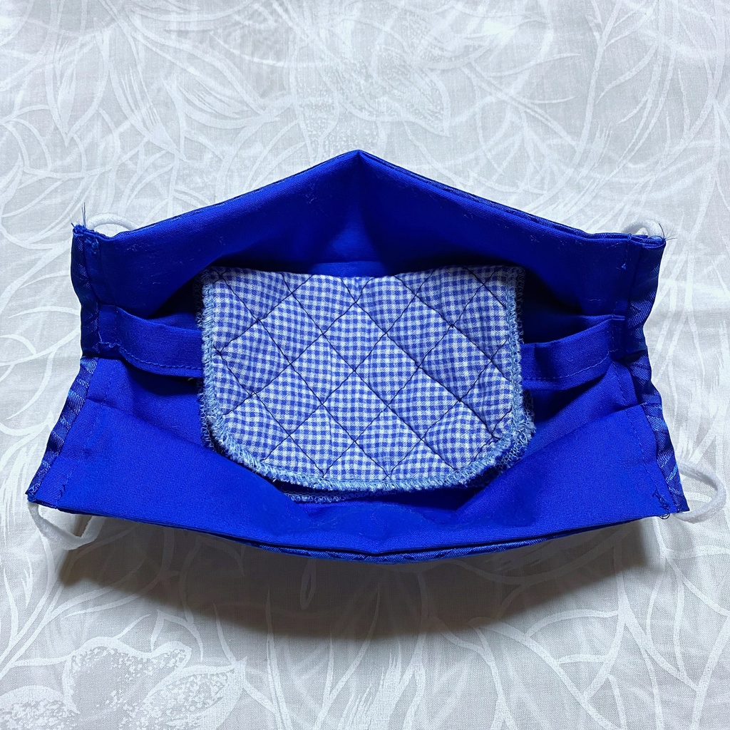 ★匿名配送・手作りマスク★花粉対策に♪ワイヤー入り三段プリーツ