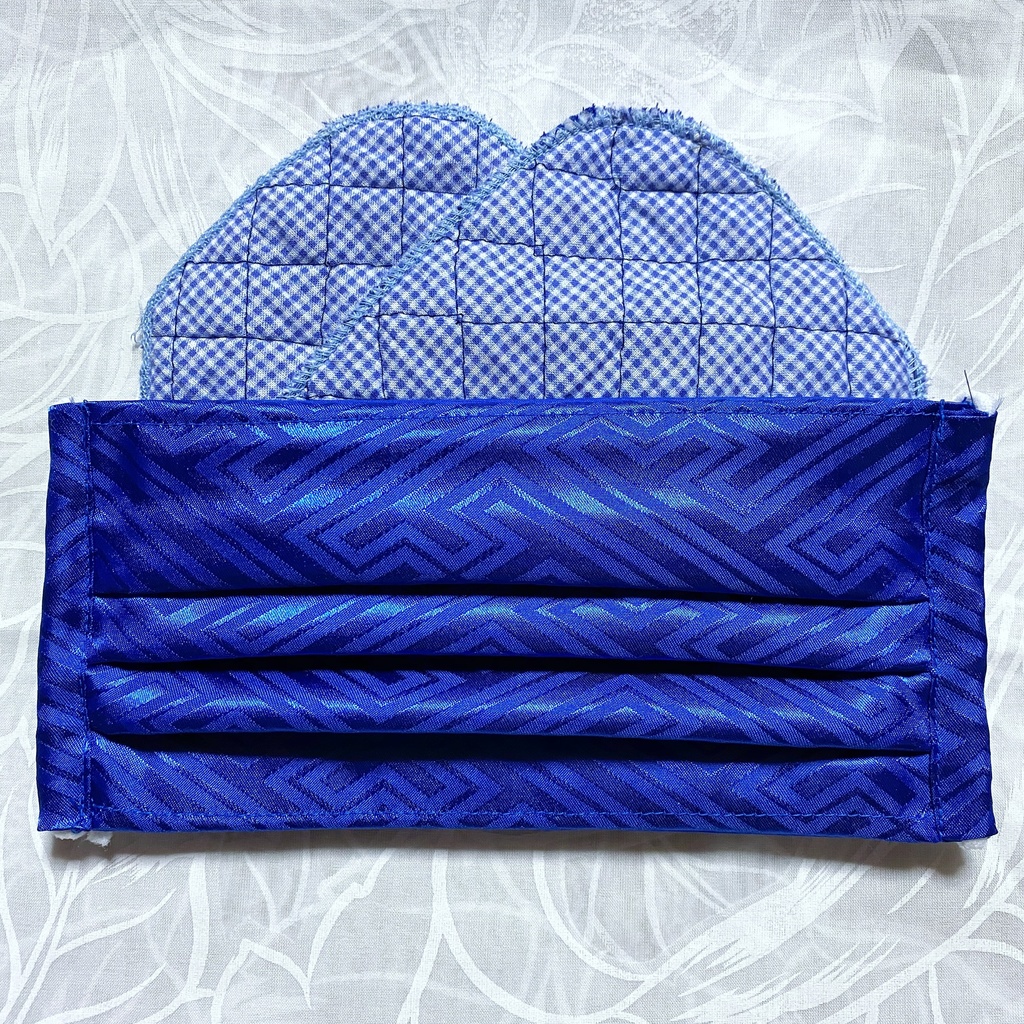 ★匿名配送・手作りマスク★花粉対策に♪ワイヤー入り三段プリーツ