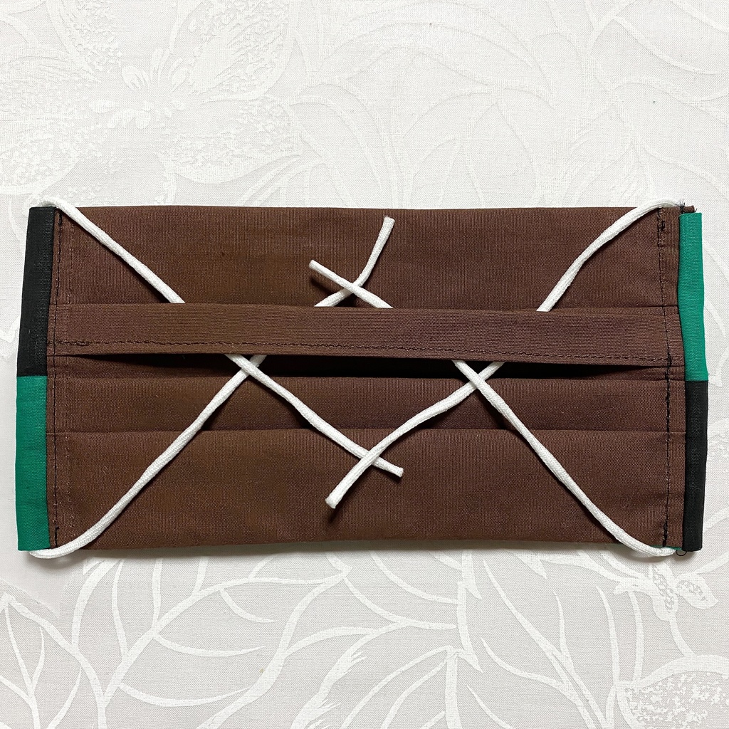 再販 ★匿名配送・手作りマスク★花粉対策に♪18cmワイヤー入り三段プリーツ