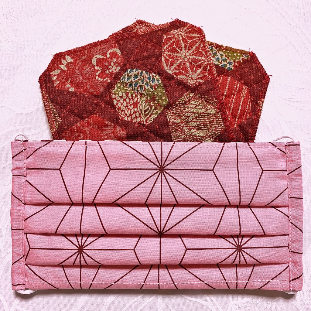 再販★匿名配送・手作りマスク★花粉対策に♪18cmワイヤー入り三段プリーツ