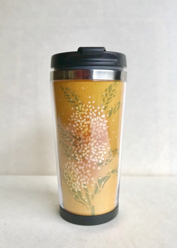 山姥切国広イメージ「金木犀」草木染絹地タンブラー