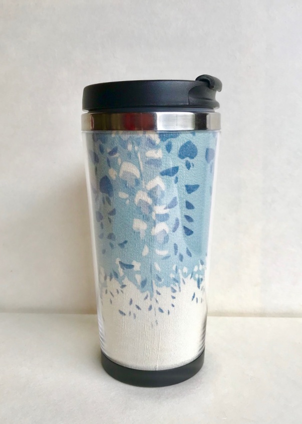 骨喰藤四郎イメージ「藤」草木染絹地タンブラー