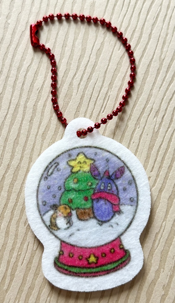 谷ド＆ジョンのクリスマスフェルトキーホルダー