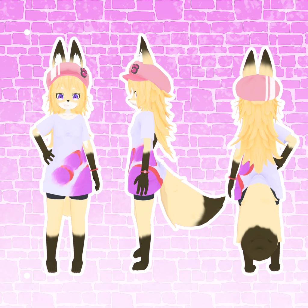 オリジナル3Dモデル「ヒヨリ」