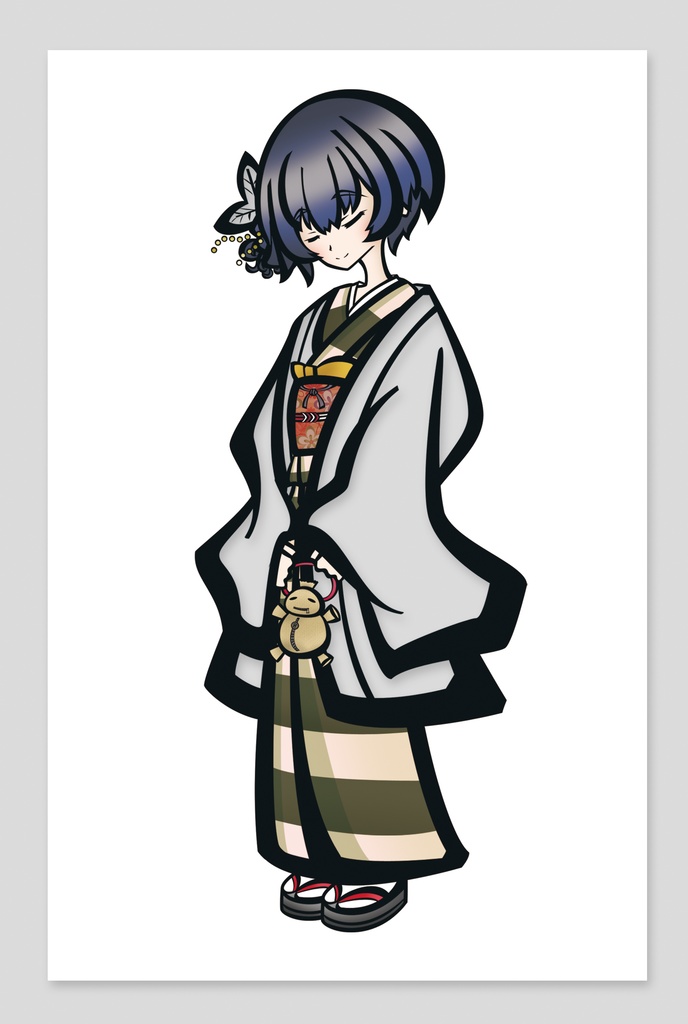 [切り絵風ポストカード] 　杜野 凛世 (杜野凛世の印象派)