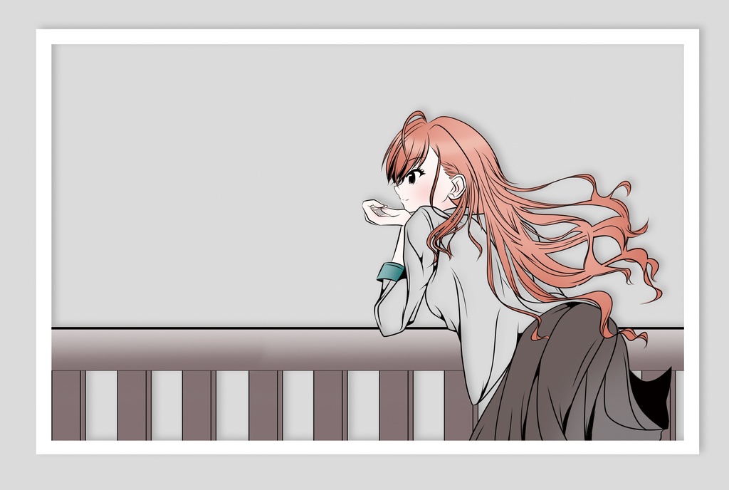 [切り絵風ポストカード] 　有栖川 夏葉 (Colorfuuuuul!!)