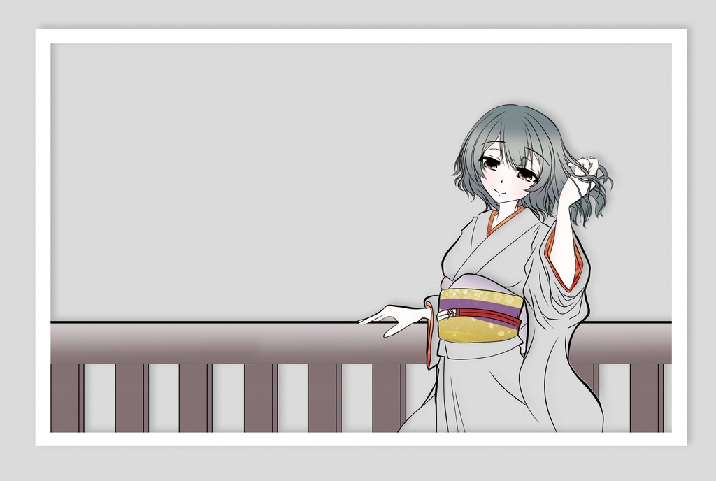 [切り絵風ポストカード] 　杜野 凛世 (Colorfuuuuul!!)