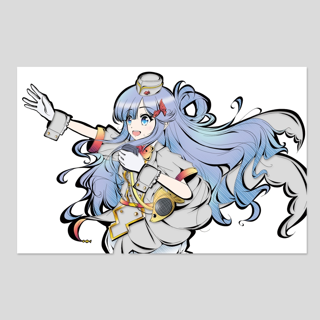[切り絵風ポストカード] 　浅利 七海
