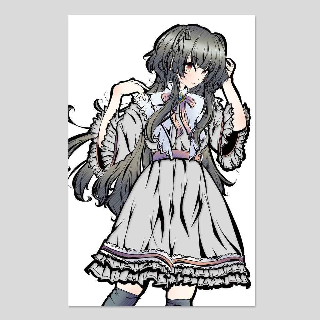  [切り絵風ポストカード] 　黛 冬優子 