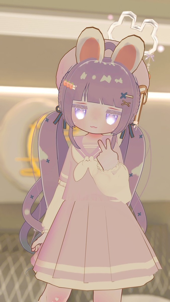 【キプフェル】Curly twin tails【VRChat向けヘアモデル】