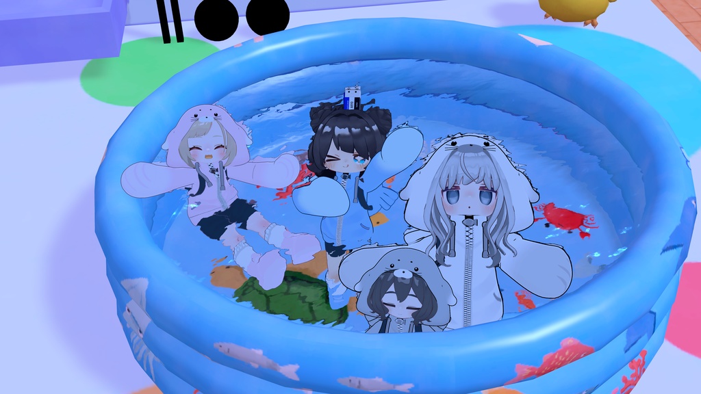 あざらしパーカー【えも研素体・まめふれんず・ネメシス】