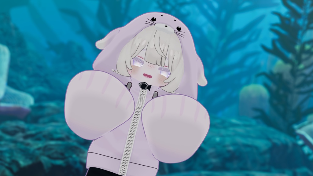 あざらしパーカー【えも研素体・まめふれんず・ネメシス】