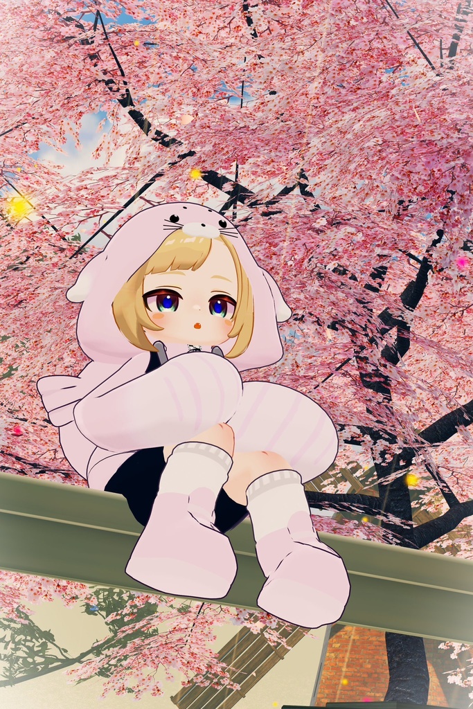 あざらしパーカー【えも研素体・まめふれんず・ネメシス】