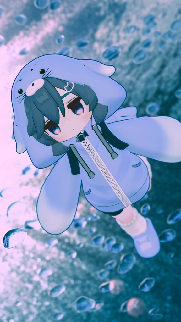 あざらしパーカー【えも研素体・まめふれんず・ネメシス】