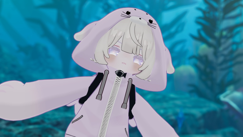 あざらしパーカー【えも研素体・まめふれんず・ネメシス】