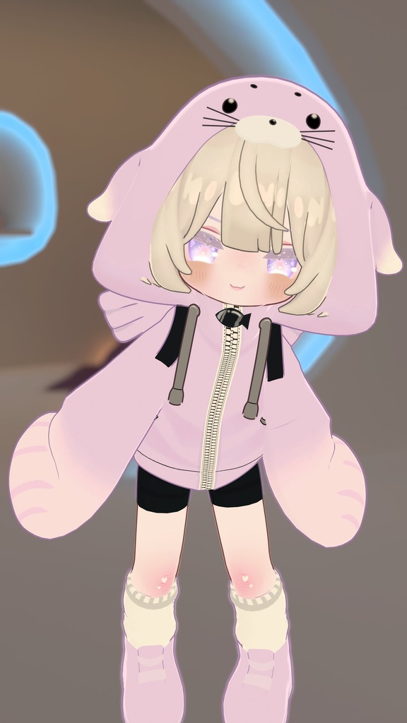 あざらしパーカー【えも研素体・まめふれんず・ネメシス】