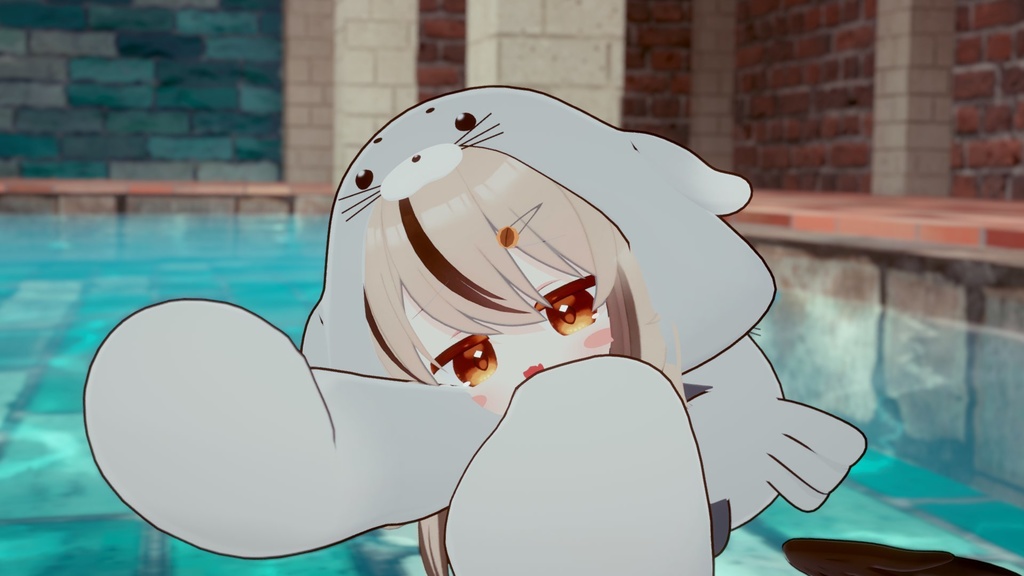 あざらしパーカー【えも研素体・まめふれんず・ネメシス】