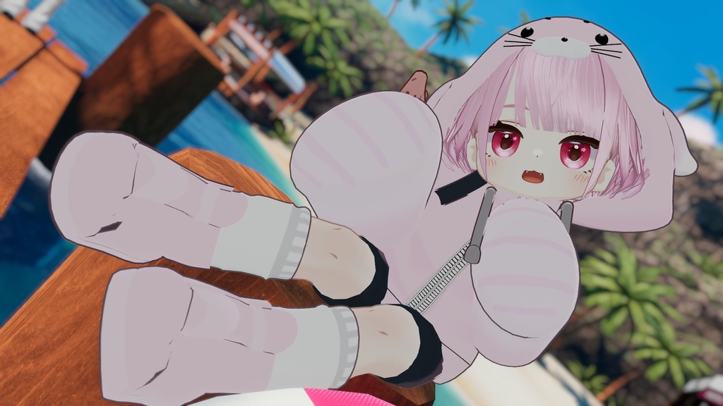 あざらしパーカー【えも研素体・まめふれんず・ネメシス】