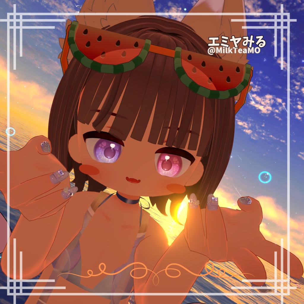 わたしろ屋1周年記念 flipped hair 8アバター対応