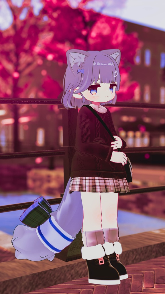 秋のお出かけコーデ【えも研素体・まめふれんず・ネメシス・エルシオン】