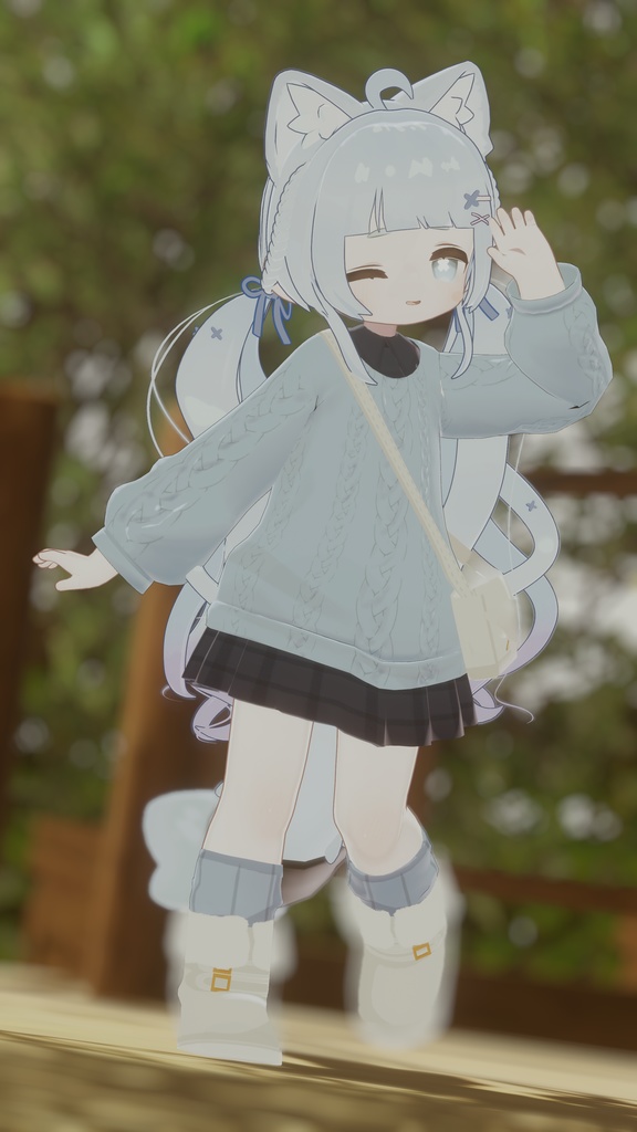 秋のお出かけコーデ【えも研素体・まめふれんず・ネメシス・エルシオン】