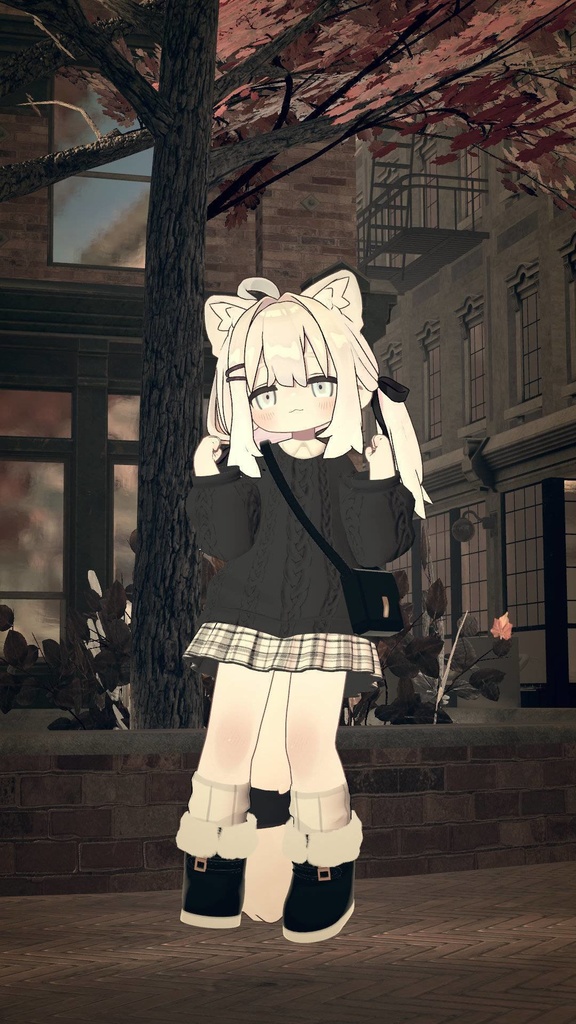 秋のお出かけコーデ【えも研素体・まめふれんず・ネメシス・エルシオン】