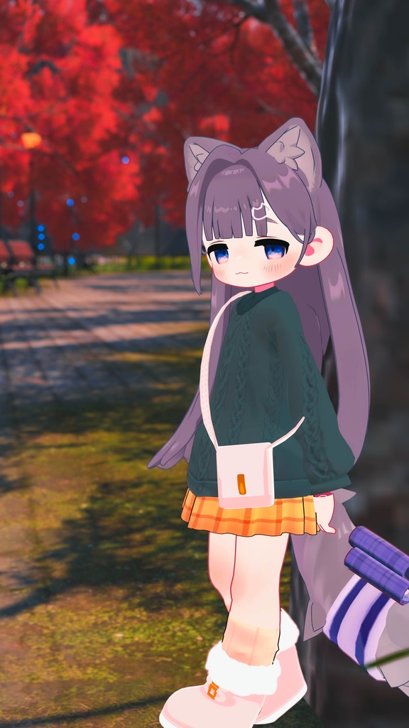 秋のお出かけコーデ【えも研素体・まめふれんず・ネメシス・エルシオン】