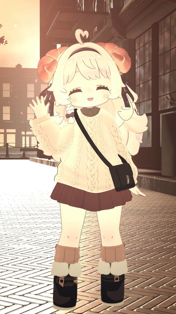 秋のお出かけコーデ【えも研素体・まめふれんず・ネメシス・エルシオン】