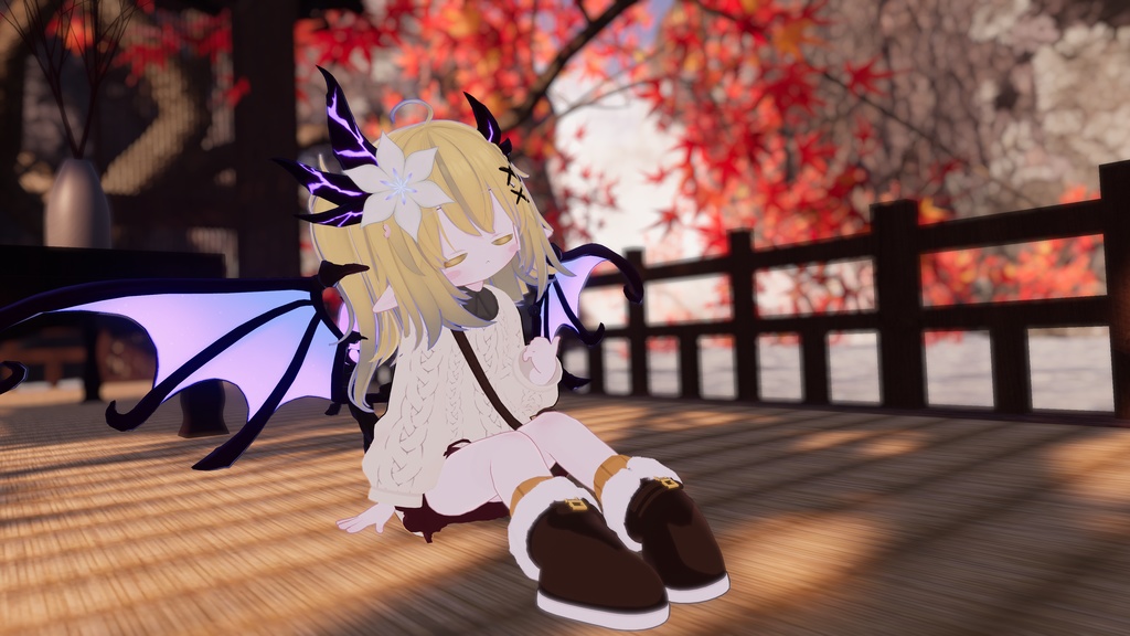 秋のお出かけコーデ【えも研素体・まめふれんず・ネメシス・エルシオン】