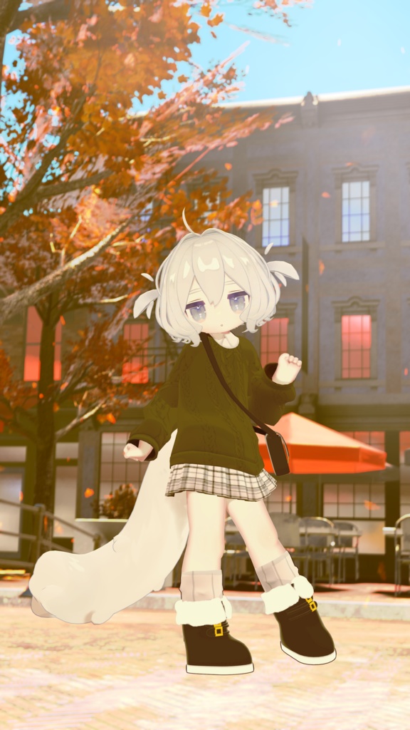 秋のお出かけコーデ【えも研素体・まめふれんず・ネメシス・エルシオン】