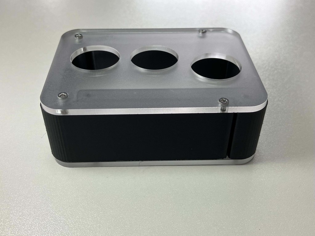 レバーレス左手トレーニングケース(黒)ボタンなし