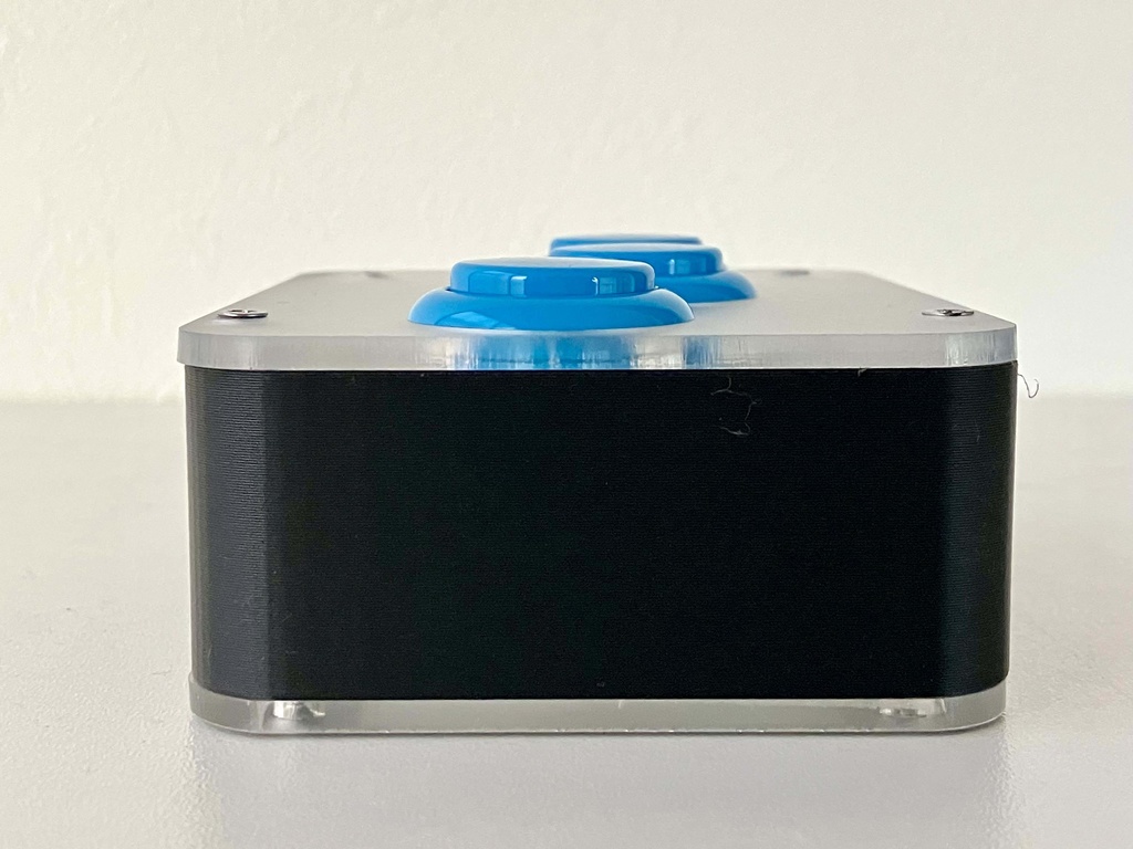 レバーレス左手トレーニングケース(黒)ボタン付き