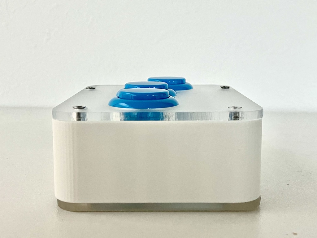 レバーレス左手トレーニングケース(白)ボタン付き