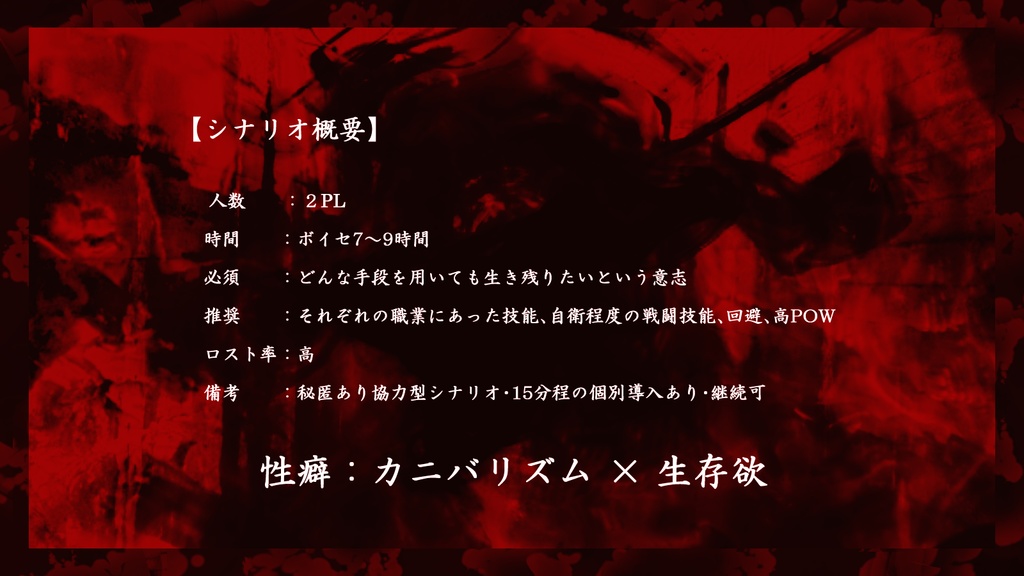 【CoC6版】腥禍【SPLL:E108668】