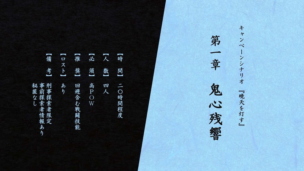 【CoC6版】鬼心残響【SPLL:E199724】