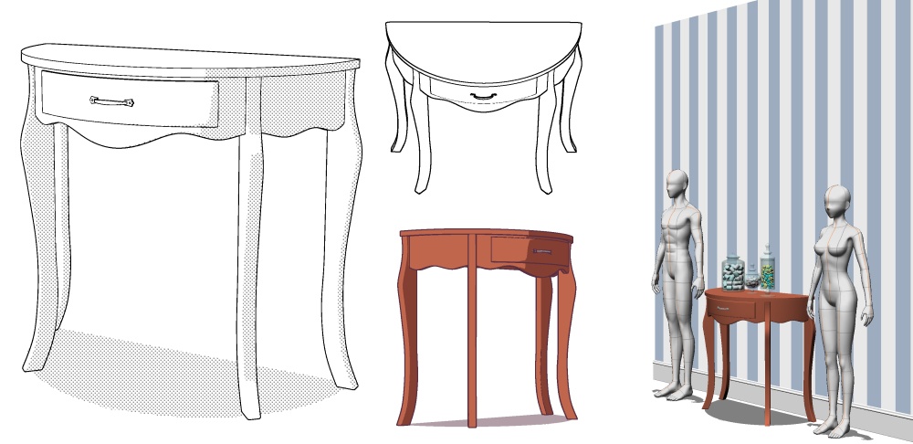 データ確認用無料3D素材